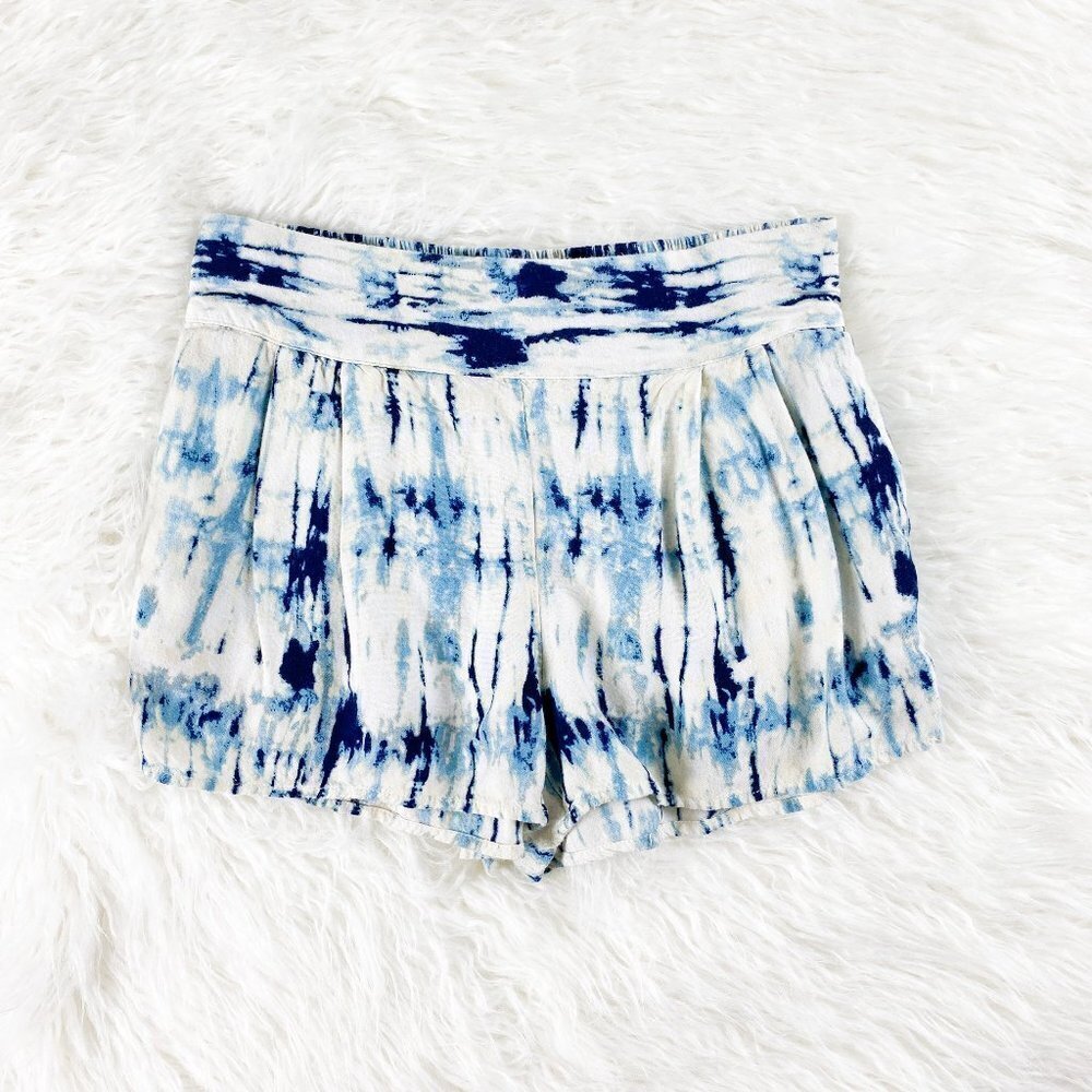 🦋 URBAN OUTFITTERS ECOTE Blue Tie Dye Flowy Shorts Size XS Casual Festival